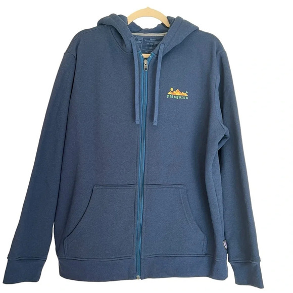 Patagonia Spirited Seasons Uprisal Zip Up Hoodie Blue Large NWT Cozy Fall Casual